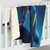 Rainbow Howling Wolf Sherpa Blanket | Fleece Throw, Moonlit Wolf