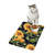 Sunflower Pattern Pet Food Mat 12x18 | Dog Cat Feeding Placemat