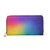 Rainbow Ombre Wallet | Colorful Gradient Zipper Wallet | Feral Celestial
