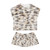 Neutral Leopard Pajama Set | Short Pajama Set