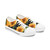 Sunflower Pattern Women's Low Top Sneakers | Floral Canvas Shoes