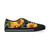 Sunflower Pattern Women's Low Top Sneakers | Floral Canvas Shoes