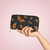 Monarch Butterflies Zipper Wallet | Orange Butterfly Pattern