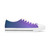 Twilight Purple blue Ombre Gradient Sneakers | Women's Low Top Sneakers