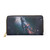 Galaxy Sphinx Cat Zipper Wallet | Cosmic Space Cat Wallet