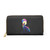 Rainbow Moon Wolf Zipper Wallet | Celestial Animal Print