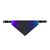 Twilight Skys Purple, Teal Black Ombre Clip-on Pet Bandana | Ombre Dog Bandana
