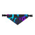 Aurora Leopard Clip-on Pet Bandana | Blue Purple Animal Print