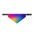 Rainbow Gradient Clip-on Pet Bandana | Colorful Ombre Dog Scarf