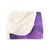 Galaxy Swirl Sherpa Blanket — Purple Space Fleece Throw