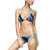 Twilight Purple Blue Ombre Tiger Stripes Bikini Swimsuit