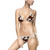 Brown White Cowhide Print Bikini