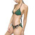 Green Ombre Triangle Bikini Swimsuit | Tie Side Brazilian