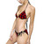 Red Rose Floral Bikini | Women's Two-Piece Swimsuit
