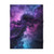 Galaxy Swirl Baby Blanket - Purple Blue Nebula Soft Fleece Swaddle