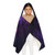 Galaxy Swirl Hooded Towel — Youth Hooded Beach & Pool Towel with Purple Nebula Design