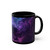 Galaxy Nebula Swirl Black Coffee Mug – Purple Space Swirl 11oz/15oz