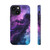 Galaxy Swirl Tough Phone Case – Purple Nebula Protective Cover