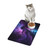 Cosmic Galaxy Swirl Pet Food Mat (12x18) – Non-Slip Cat & Dog Feeding Placemat