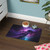 Cosmic Galaxy Swirl Pet Food Mat (12x18) – Non-Slip Cat & Dog Feeding Placemat