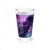 16oz Galaxy swirl Mixing Glass — Purple Nebula Cocktail & Bartending Pint