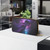 Galaxy Swirl Nebula Zipper Wallet — Purple Space Print Card & Cash Organizer