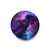 Galaxy Swirl Acrylic Wall Clock — Purple Nebula Space Decor