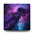 Galaxy Swirl Acrylic Wall Clock — Purple Nebula Space Decor