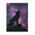 Guardian Wolf Baby Blanket – Cosmic Night Sky Soft Fleece Throw for Infants