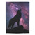 Guardian Wolf Baby Swaddle Blanket – Purple Galaxy Nursery Wrap