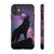 Wolf Howl Galaxy Phone Case Dual Protection – Night Sky Silhouette Tough Case