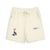 Colorful Wolf Moon Graphic Sweat Shorts | Crescent Phases Accent