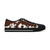 Cow Print Low Top Sneakers — Women's Brown & White Canvas Casual Shoes