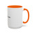 Accent Coffee Mug — Customizable 'Your Design Here' White & Black Accent Mug (11oz, 15oz)
