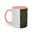 Accent Coffee Mug — Customizable 'Your Design Here' White & Black Accent Mug (11oz, 15oz)