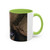 Accent Coffee Mug — Customizable 'Your Design Here' White & Black Accent Mug (11oz, 15oz)