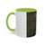 Accent Coffee Mug — Customizable 'Your Design Here' White & Black Accent Mug (11oz, 15oz)