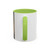 Accent Coffee Mug — Customizable 'Your Design Here' White & Black Accent Mug (11oz, 15oz)