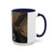 Accent Coffee Mug — Customizable 'Your Design Here' White & Black Accent Mug (11oz, 15oz)