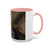 Accent Coffee Mug — Customizable 'Your Design Here' White & Black Accent Mug (11oz, 15oz)