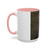 Accent Coffee Mug — Customizable 'Your Design Here' White & Black Accent Mug (11oz, 15oz)