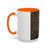 Accent Coffee Mug — Customizable 'Your Design Here' White & Black Accent Mug (11oz, 15oz)
