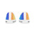 Bahama Mama Canvas Shoes | Tropical Gradient Sneakers | Colorful Casual Shoes | Beach & Vacation Footwear