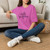 Hello Gorgeous T-Shirt | Purple & Black Graphic Tee | Boutique Women's Shirt | Confidence Apparel