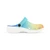 Lagoon Blue & Orange Ombre Kids EVA Clogs | Lightweight Youth Garden Shoes | Colorful Slip-On Clogs