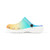 Lagoon Blue & Orange Ombre Kids EVA Clogs | Lightweight Youth Garden Shoes | Colorful Slip-On Clogs