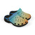 Lagoon Blue & Orange Ombre Kids EVA Clogs | Lightweight Youth Garden Shoes | Colorful Slip-On Clogs