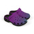Ocean Spell Purple & Teal Ombre Kids EVA Clogs | Lightweight Youth Slip-On Garden Shoes | Colorful Summer Footwear