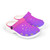 Afterglow Pink, Purple & Orange Ombre Kids EVA Clogs | Lightweight Youth Slip-On Garden Shoes | Colorful Summer Footwear