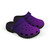 Amethyst Purple & Black Ombre Kids EVA Clogs | Lightweight Youth Slip-On Garden Shoes | Bold Everyday Footwear